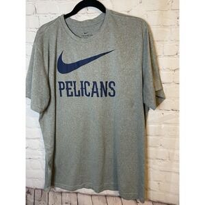 New Orleans Pelicans Nike Men's Dri-Fit Gray V-Neck T-Shirt XXL